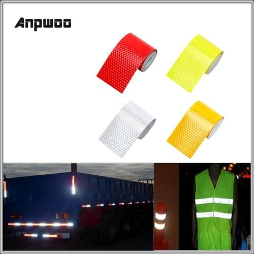 Anpwoo RS02 5cmx3m Car Reflective Material Tape Sticker Automobile Motorcycles Safety Warning Tape Film Car Stickers Car Styling
