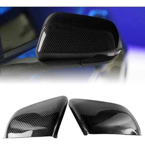 Carbon Fiber Car Side Mirrors Cover Cap For Ford Mustang W/ Mirror LED Signal 2015 2016 2017 2018 2019 2020 US version Only