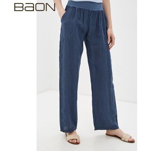 BAON Women's Trousers Harem Pants