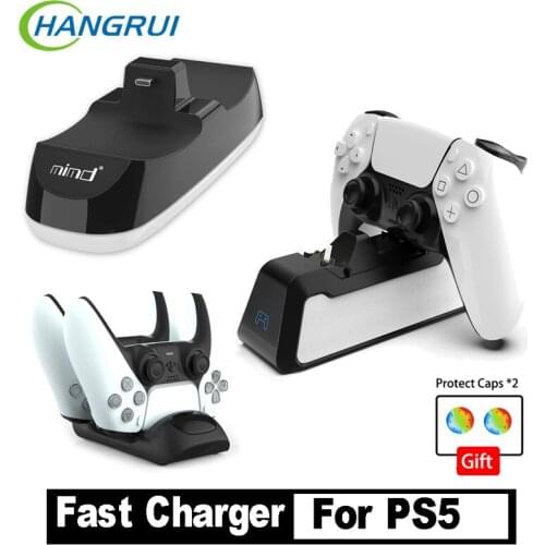 Fast Charger For PS5 Playstation 5 Controller Dual USB Charging Dock For Sony PS5 Gamepad Joystick Wireless Charger adapter