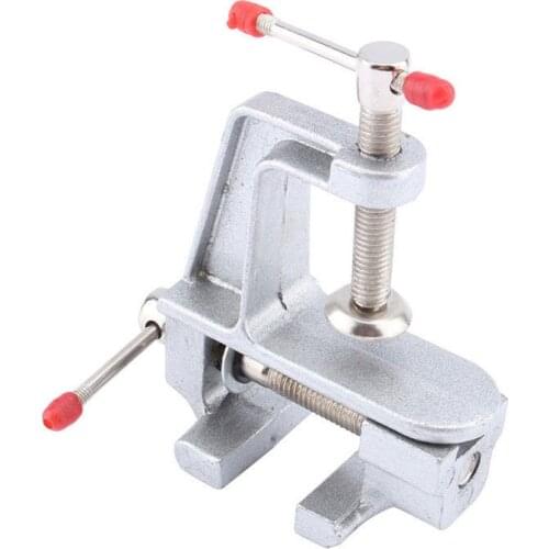 1 Piece New 3.5 Inch Aluminum Small Jewelers Hobby Clamp On Table Bench Vise Mini Tool Vice VER35