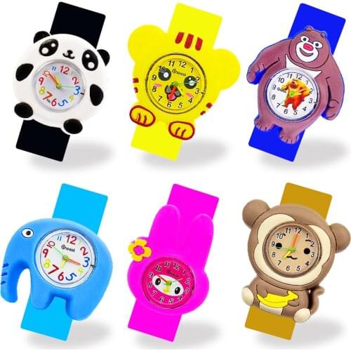 Baby Cognitive Time Toy Childrens Watch Cartoon Pattern Kids Boys Quartz Analog Wrist Watches Gift Children Waterproof Watch