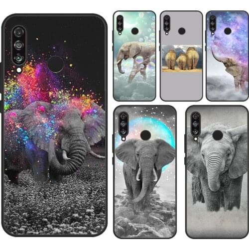 Elephants Colored Case For Huawei Mate 20 Lite P Smart 2019 2021 Cover For Huawei P20 Lite P40 P30 Pro Case