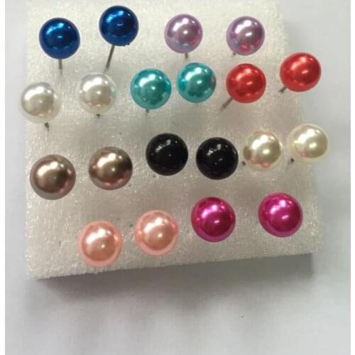 Ex1039 Wedding party gift new listing fashion simple imitation pearl small bean small earrings female jewelry 1 pair