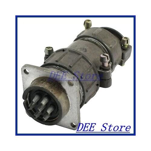 Flange Mounting P28-7 Core 28mm 7 Pin CNC Metal Aviation Connector