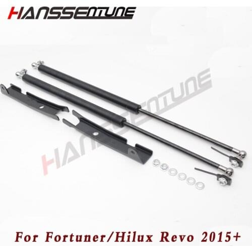 HANSSENTUNE Front Hood Bonnet Gas Strut shocker Damper Lift Support Kit For Fortuner /Revo Rocco 2015