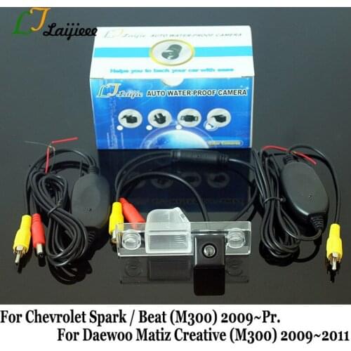 For Chevy Chevrolet Spark Beat M300 2009 2010 2011 2012 2013 2014 2015 2016 2017 2018 2019 Car Rear Backup Camera / HD Night Vision Auto Wireless Rearview Camera For Daewoo Matiz Creative 2009~2011