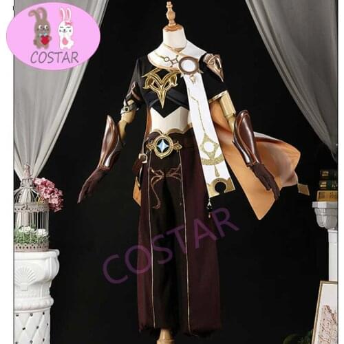 Anime Genshin Impact Traveler Paimon Game Suit Uniform Cosplay Costume Halloween Outfit For Women Men New 2020