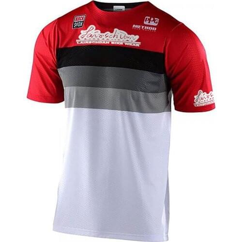 LairschDan Camiseta Mtb Enduro Short Sleeve Motocross MTB Downhill Jersey DH Quick Dry BMX Mountain Bike Clothes Men Cycle Shirt