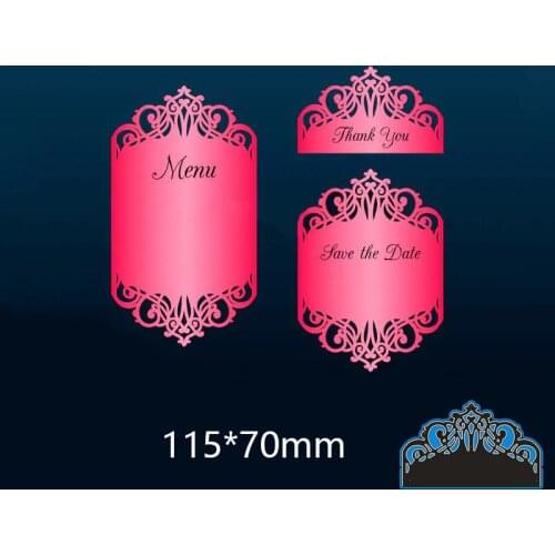 115*70mm irregular lace frame new Metal Cutting Dies for decoration card DIY Scrapbooking stencil Paper Album template Dies