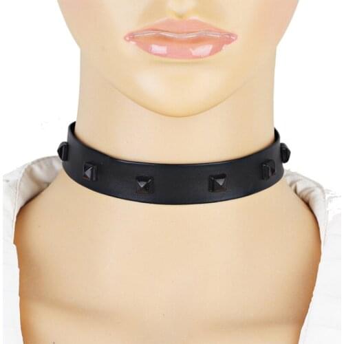 La MaxZa Fashion Necklace Resin PU Retro Choker Collar Gothic Punk Harajuku Necklaces for Women Personality Jewelry Accessories