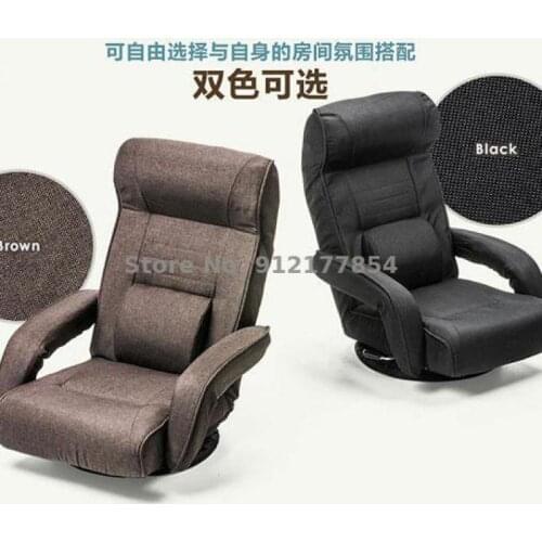 Floor Chair Lazy Sofa Tatami Foldable Bedroom Backrest Legless Bay Window Chair Fabric Sofa