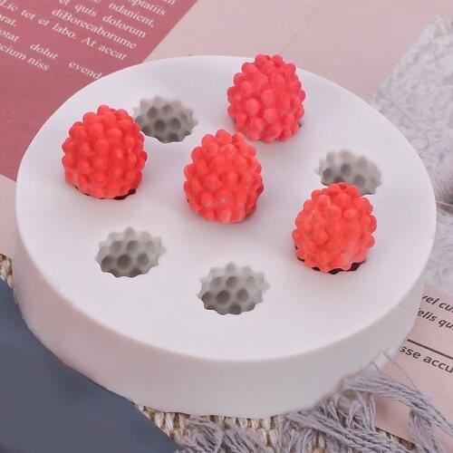 New Bakeware Chocolate Pastry Tool 3D Raspberry Blueberry Shape Silicone Mold DIY Cake Decorating Mould Baking Tool