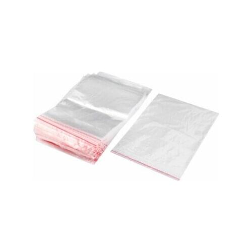 100 Pcs 5" x 8" Clear 2Mil Poly Plastic Reclosable Zip Lock Zipper Bag