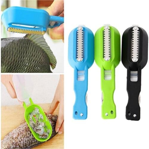 Portable Fish Skin Scale Remover Scraper Peeler Scaler Cleaner Home Kitchen Tool