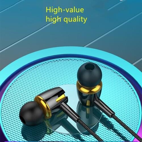 Wired Headphone 3.5mm In-ear Earphone Earbud With HiFi-Microphone Bass Stereo Music Headset For Xiaomi Samsung Galaxy Smartphone