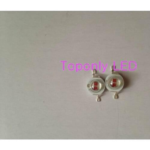 5w deep red color high power led diode lamp 650nm 660nm diy led lighting beads DC2.4-2.8V 1400mA 200pcs/lot DHL free shipping