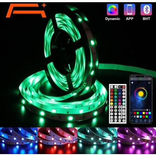 A+ Led Strip Lights, RGB 5050 Color Changing LED Light Strips Kit with 44 Keys IR Remote Led Lights for Home Decoration