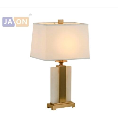 Led e27 Postmodern Iron Fabric Marble Gold White LED Lamp. LED Light. Table Lamp. Desk Lamp.LED Dest Lamp For Bedroom Foyer