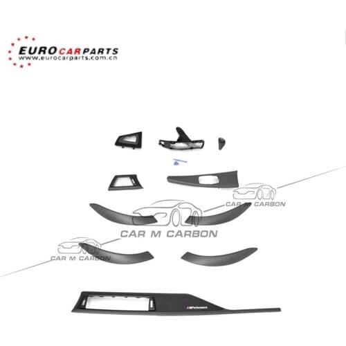 Carbon Fiber Car Door Armrest Panel Trim for 3S F30/31/35/32 /F34/F36/GT3/4S LHD MP carbon fiber dry interior trim