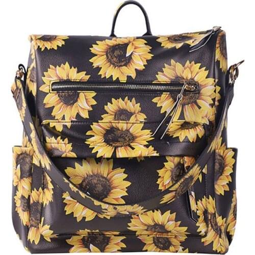 Waterproof Backpack Women Pu Leather Large Capacity Fashion School Bags Female Girls Purse Leisure Bags OutDoor