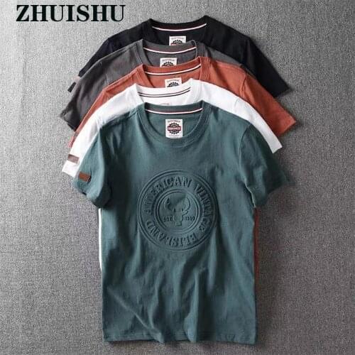 Мужские модные футболки ZHUISHU China At AliExpress