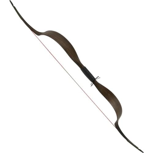 1Pc Traditional Bow 3 Color Archery Traditional Wood Recurve Bow Overall Length 48" For Youth Long Bow Free Shipping