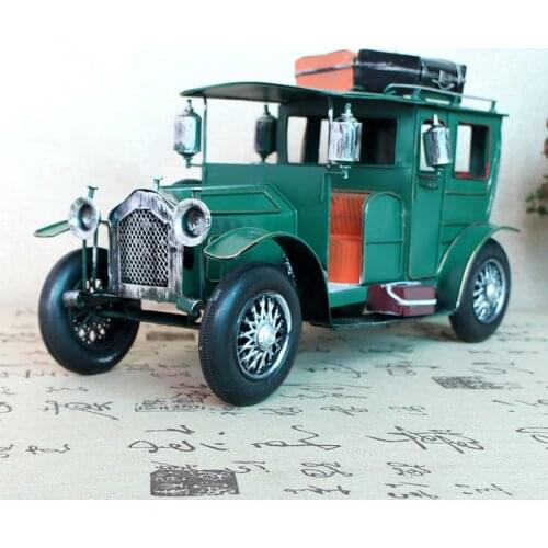 1PC Vintage Iron Station Wagon Retro Metal Car Crafts Nostalgic Photo Shooting Props Home/Shop/Office/Cafe Decor Gift for Kids