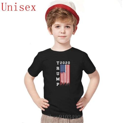 100% cotton Trump 2020 Campaign Childrens Day Gift boy clothes size 14 or 16 boy pop shirts for teenage girls childrens clothes