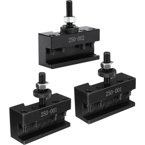 3 Pcs Quick Tool Change Holder Turning Facing Lathe Parting Blade, 2 Pcs 250-001 & 1 Pcs 250-002