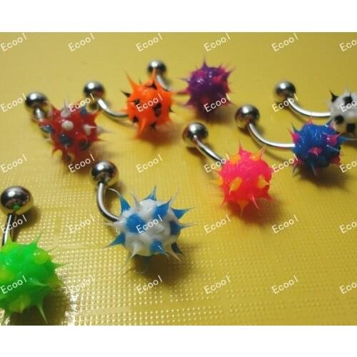 300pcs wholesale jewelry lots nice stainless steel Body piercing eyebrow Navel Belly Bar Ring free shipping RL327
