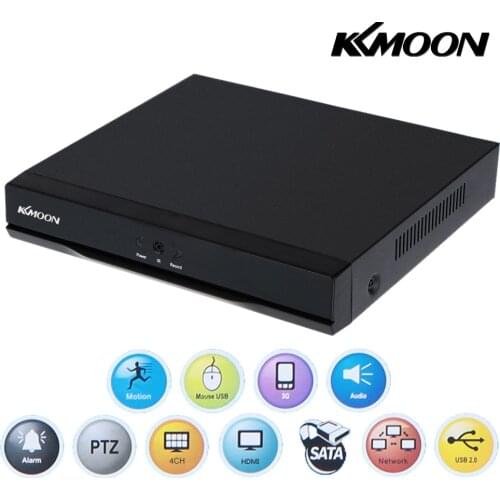 4CH Channel CCTV Video Recorder 1080P Hybrid NVR AHD TVI CVI DVR 5-in-1 P2P Cloud Network Support Plug and Play Phone APP