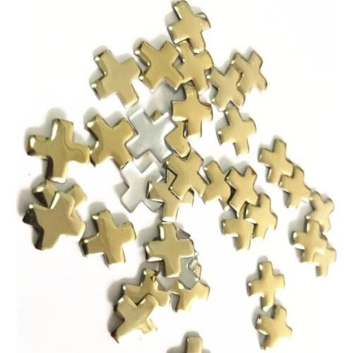500pcs 10mm Hotfix Studs Cross Shaped Gold Hotfix Nailheads Hot Fix Rhinestone DIY Spikes Flatback For Transfer High Quality