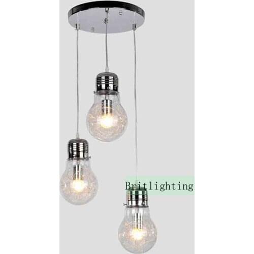 Big Bulb Pendant Lights Lamp Creative Modern led Pendant Lamp Restaurant Bar Aisle Light Corridor Glass Pendant Lighting Indoor
