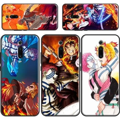 Akaza Kyojuro Rengoku Phone Case For Xiaomi Mi 11 Ultra 9 10 Lite A3 9T 10T Pro Cover For POCO X3 F3 F2 M3 Pro