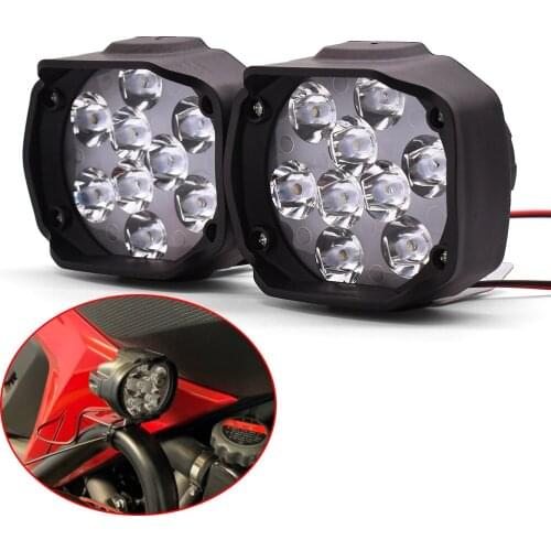 DC 12V Motorcycle Lamp Driving Headlight Fog Light Auxiliary Light For honda CBR 1000 1000RR dio cr Cbr 600 yzf r3 MT07 mt 03 10