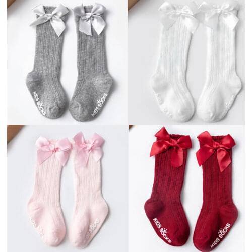 Baby Infant Girl Sock Boys Non-Slip Sock Toddler Knee High Lace Princess Long Tube Booties Stocking Kids Girl Socks