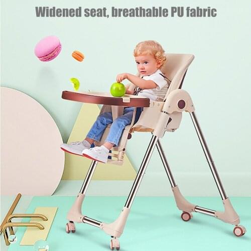 Baby High Chairs for Feeding with Wheels Baby Feeding Chair Table for Feeding Chair for Babies 6 Years Old Kids Highchair To Eat
