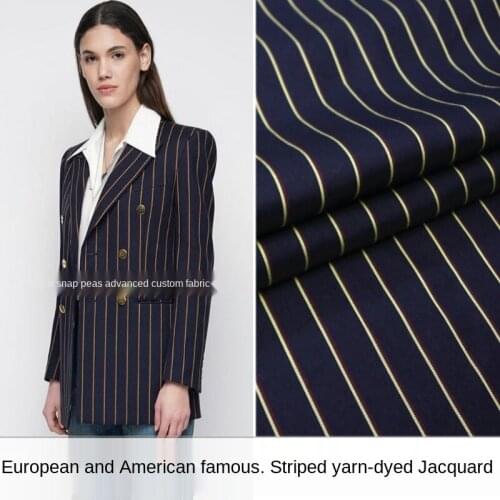 Elegant and simple striped yarn-dyed jacquard fabric, sewing fabric factory shop is not out of stock