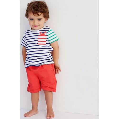 Little maven children 2019 summer baby boys clothes cotton childrens brand sets car print striped whale t shirt + shorts