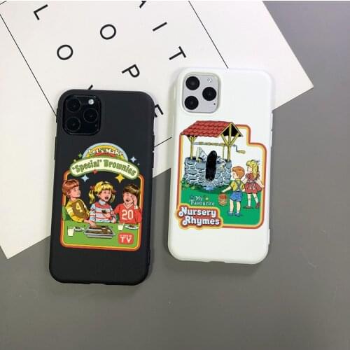 Funny Halloween Satan Vintage Lets Summon Demons Graphic soft Phone Case For iPhone XR XS 12pro 11 Pro Max 6s 7 8 Plus 12mini