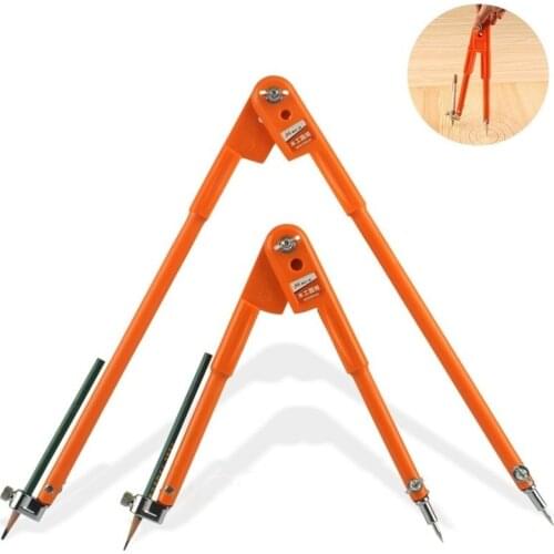 Max 45/75cm Diameter Carpenter Precision Pencil Compasses Diameter Adjustable Dividers Marking And Scribing Compass Woodworking