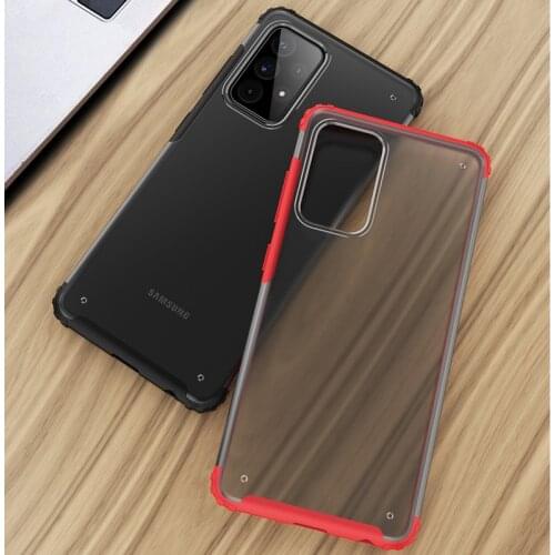 KEYSION Matte Phone Case for Samsung A52 5G A72 A42 A32 A12 A02S Transparent Shockproof Back Cover for Galaxy F62 M62 M02S M12