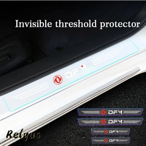 Car Door Sill Stickers Edge Protector Anti Scratch Transparent Film For Dongfeng DFM AX7 H30 S30 DFSK SX5 SX6 AX4 P11 RICH
