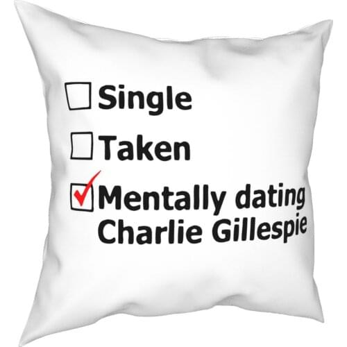 Mentally Dating Charlie Gillespie Throw Pillow Cover Polyester Cushions for Sofa Julie And The Phantoms Vintage Cushion Covers