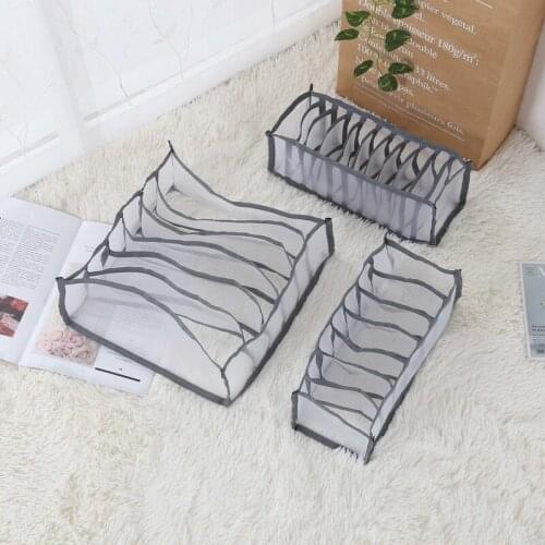 Underwear storage box clothe storage bag drawer nylon divider closet storage bag folding drawer type tie socks short storage bag