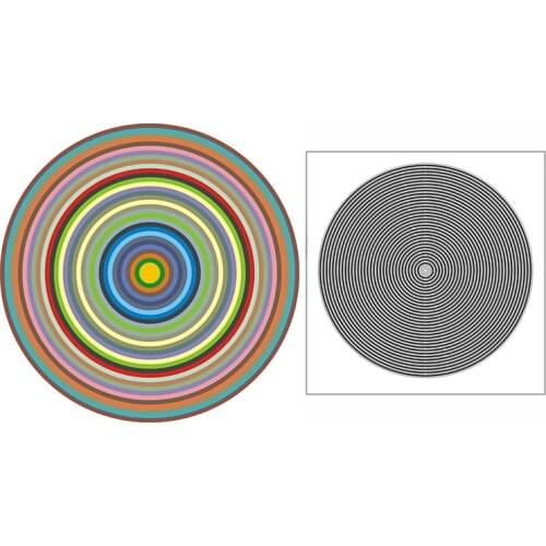 New Dense Nesting Circle Craft Embossing Mold 2021 Metal Cutting Dies for DIY Decorative Scrapbooking Album Card Making No Stamp