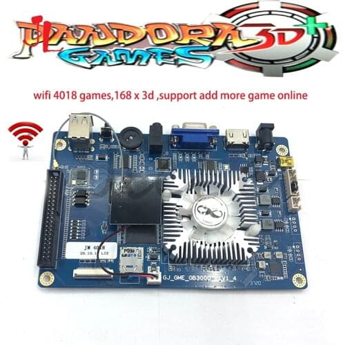 Newest Wifi Home Version Arcade Game Board Pandora 3D 4018 in 1 168*3D games Online Download More Games Motherboard HDMI VGA Ret