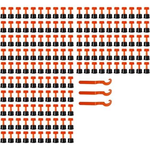 New 150 PCS Tile Leveling System Toolkit Level Wedges Alignment Spacers for Leveler Locator Spacers Plier Flat Ceramic Floor