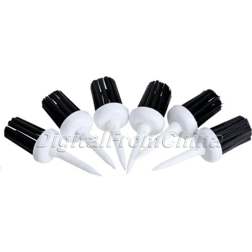 50 Pcs 57mm Plastic Bristles Golf Brush Tees Driver Training Bristle Tee Golf Brushes Tee Tool Accessories Golf Training Aids